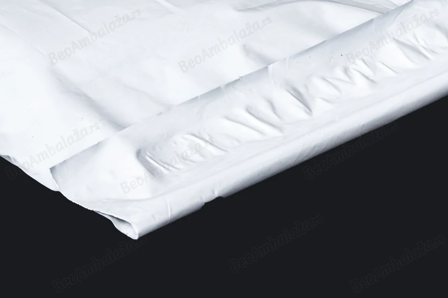Plastična bela PE kesa 450x600mm sa samolepljivim zatvaranjem, za slanje poštom - 100 kom-