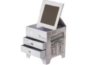 Kutija za nakit sa ogledalom i fiokama, motiv Ajfelov toranj-grupa_slika