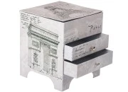 Kutija za nakit sa ogledalom i fiokama, motiv Ajfelov toranj-