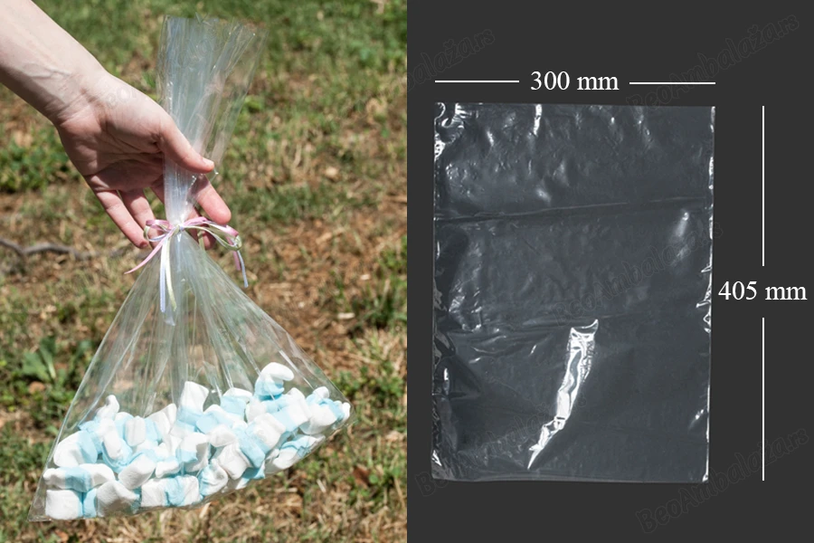 Providne plastične kesice od skupljajuće folije  (POF - poliolefin) za hranu 300x405mm - 100 kom-slika_proizvoda