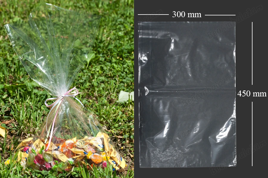 Providne plastične kesice od skupljajuće folije  (POF - poliolefin) za hranu 300x450mm - 100 kom-slika_proizvoda