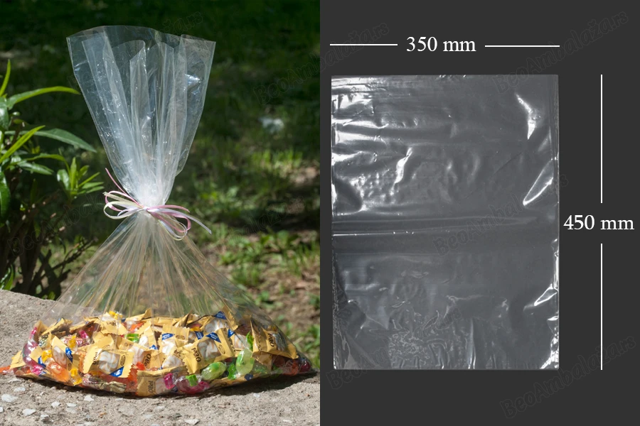 Providne plastične kesice od skupljajuće folije  (POF - poliolefin) za hranu 350x450mm - 100 kom-slika_proizvoda