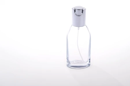 Staklena flašica 45mL sa aluminijumskim srebrnim sprejom i zatvaračem-4