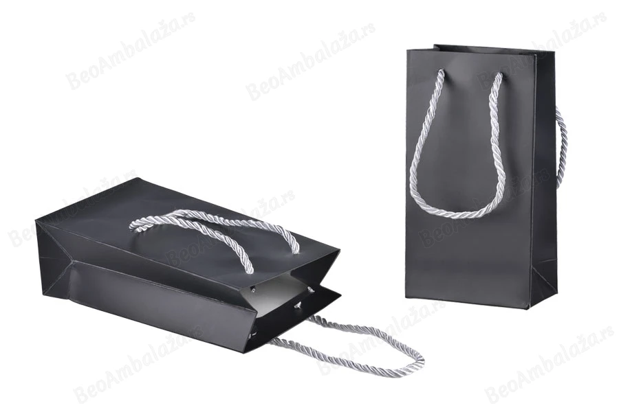 Crna mat ukrasna kesa 110x60x200mm sa srebrnim ručkama 6mm - 10 kom-slika_proizvoda