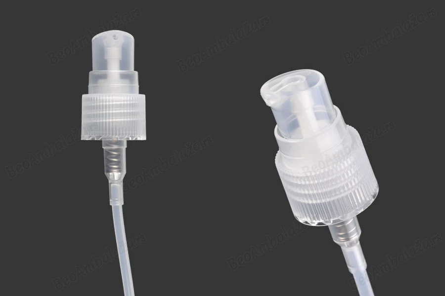 Plastična providna pumpica PP20 za kreme sa zatvaračem-