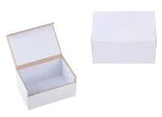 Višenamenska bela drvena kutija 75x50x40mm - 12 kom