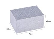 Višenamenska srebrna drvena kutija 75x50x40mm - 12 kom