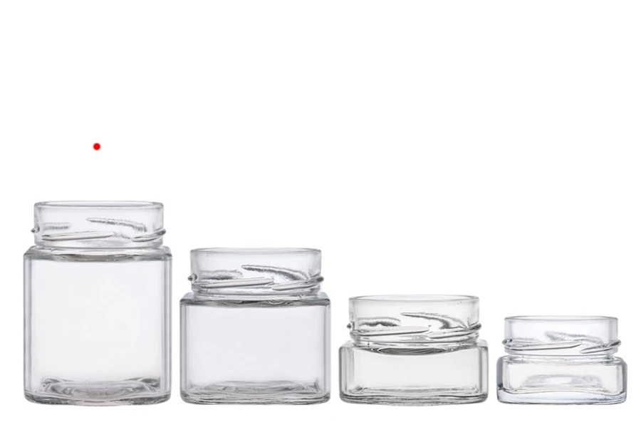 Staklena kockasta tegla za med 314mL (za T.O.70 Deep zatvarač) - bez zatvarača-grupa_slika