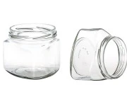 Trouglasta tegla za sos ili med 370mL - bez zatvarača Trouglasta tegla za sos ili med 370mL - bez zatvarača