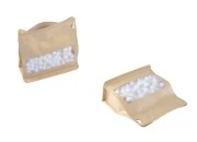 Uzorci - Kraft DoyPack vrećica na termo zatvaranje, sa prozorom, sigurnosnom tračicom i zipom, spoljnom i unutrašnjom providnom oblogom i četvrtastim dnom - 1 veličina-slika_proizvoda