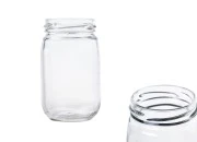 Staklena zaobljena tegla 190mL - bez zatvarača Staklena zaobljena tegla 190mL - bez zatvarača