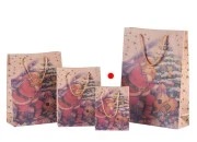 Božićna kesa sa ručkom od kanapa 115x60x145mm, u 7 dizajna - 20 kom Božićna kesa sa ručkom od kanapa 115x60x145mm, u 7 dizajna - 20 kom