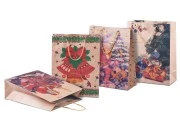Božićna kesa sa ručkom od kanapa 190x80x240mm, u 4 dizajna - 20 kom-slika_proizvoda