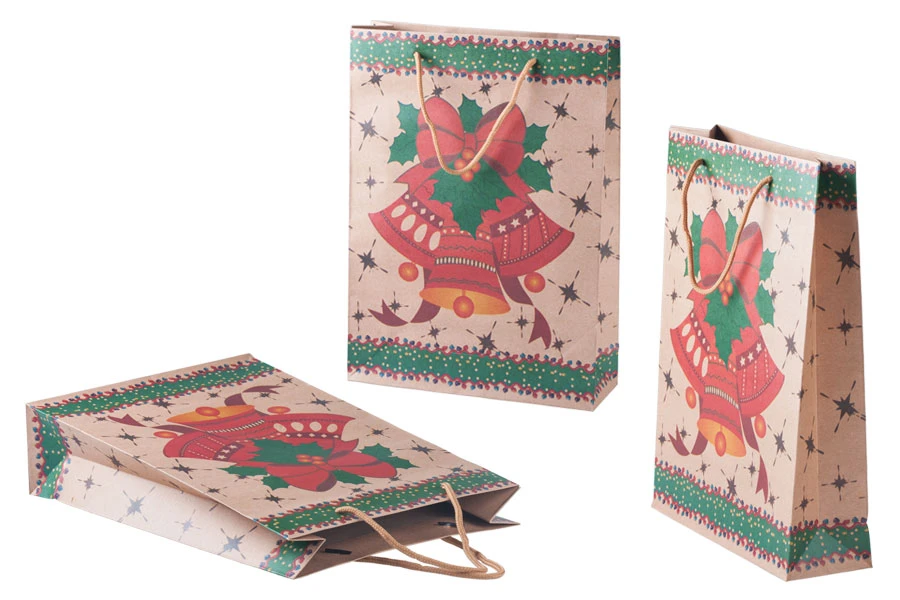 Božićna kesa sa ručkom od kanapa 240x80x330mm, u 4 dizajna - 20 kom-grupa_slika