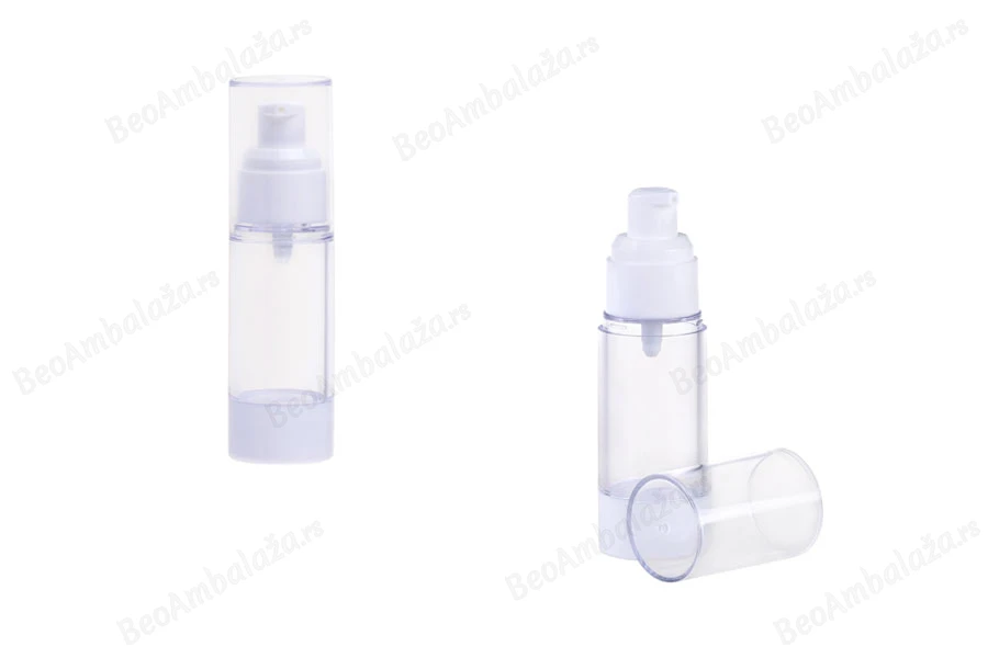 Airless plastična providna bočica 30mL za kreme-