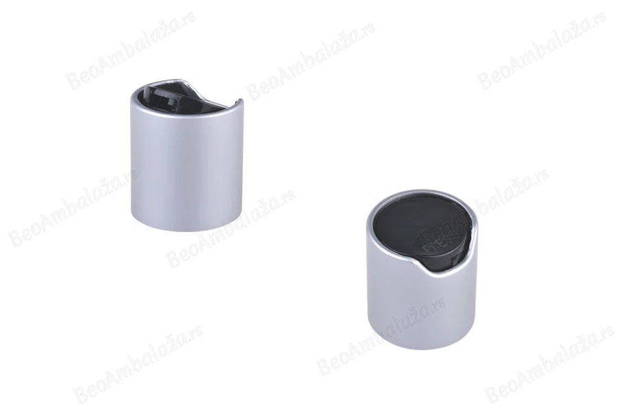 Disk top srebrni aluminijumski zatvarač sa crnim mat diskom - PP 20-slika_proizvoda