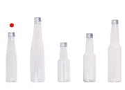 Plastična providna flašica 85mL sa aluminijumskim zatvaračem i zaptivkom - 12 kom