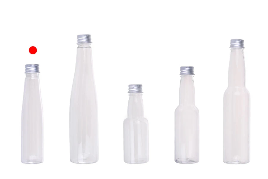 Plastična providna flašica 85mL sa aluminijumskim zatvaračem i zaptivkom - 12 kom