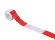 Samolepljiva PVC traka za obeležavanje, bele i crvene boje širine 50 mm - rolna od 10 metara-slika_proizvoda