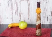 Staklena bočica 210mL sa semenkama, za dekoraciju kuhinje-dimenzije_slike