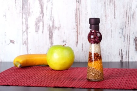 Staklena flašica 100mL sa semenkama, za dekoraciju kuhinje-2