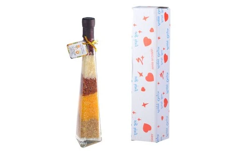 Staklena bočica 180mL sa semenkama, za dekoraciju kuhinje-2