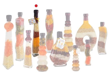 Staklena bočica 180mL sa semenkama, za dekoraciju kuhinje-5