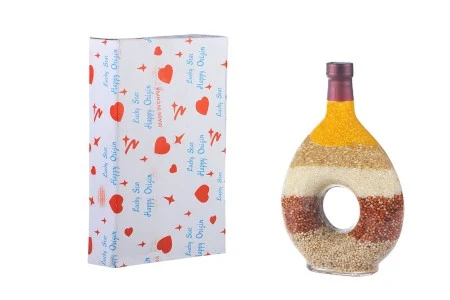 Staklena flaša 600mL sa raznim semenkama, za dekoraciju kuhinje-4