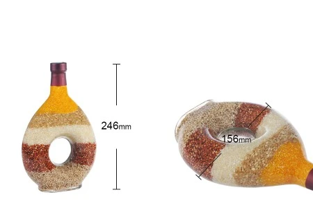 Staklena flaša 600mL sa raznim semenkama, za dekoraciju kuhinje-2