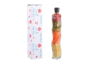 Staklena bočica 280mL sa povrćem, za dekoraciju kuhinje-dimenzije_slike