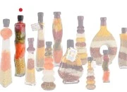 Staklena bočica 280mL sa povrćem, za dekoraciju kuhinje-grupa_slika