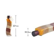 Staklena bočica 180mL sa semenkama, za dekoraciju kuhinje-