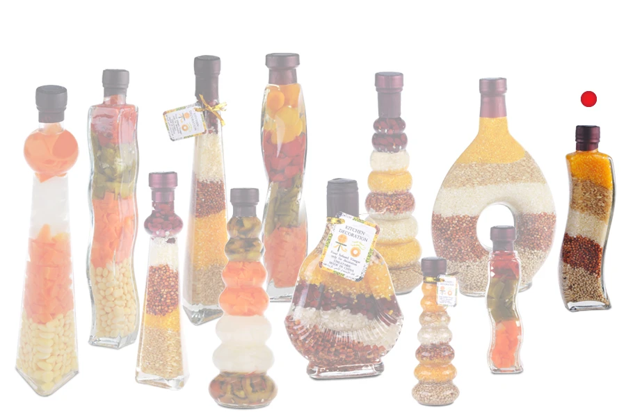 Staklena bočica 180mL sa semenkama, za dekoraciju kuhinje-grupa_slika