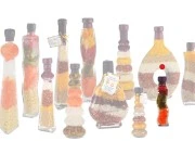 Staklena bočica 100mL sa povrćem, za dekoraciju kuhinje