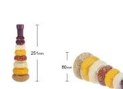 Staklena bočica 380mL sa semenkama, za dekoraciju kuhinje-dimenzije_slike