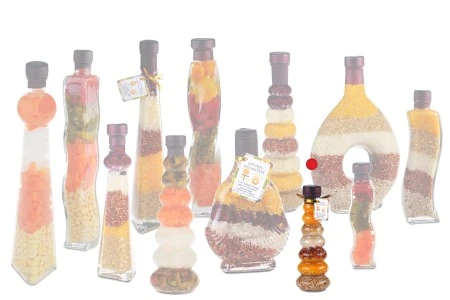 Staklena bočica 100mL sa semenkama, za dekoraciju kuhinje-5