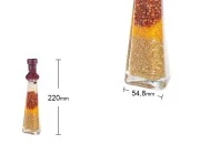 Staklena bočica 120mL sa semenkama, za dekoraciju kuhinje-