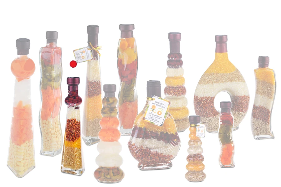 Staklena bočica 120mL sa semenkama, za dekoraciju kuhinje-grupa_slika