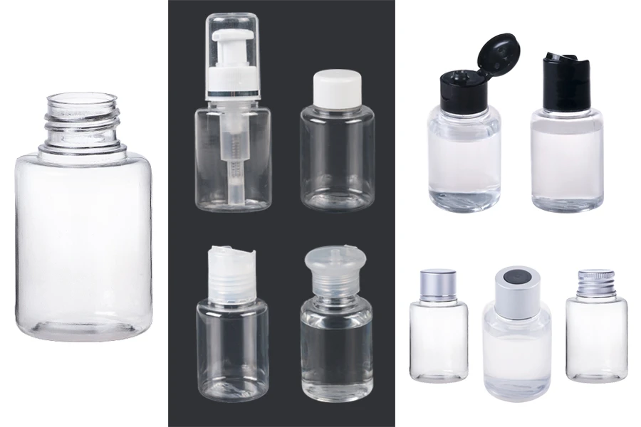 Plastična providna PET flašica 65mL, sa grlom PP 24 Plastična providna PET flašica 65mL, sa grlom PP 24-dimenzije_slike