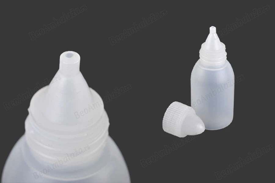 Plastična flašica 25mL sa kupastim vrhom i zatvaračem-slika_proizvoda