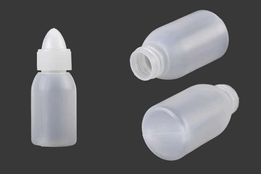 Plastična flašica 25mL sa kupastim vrhom i zatvaračem-grupa_slika