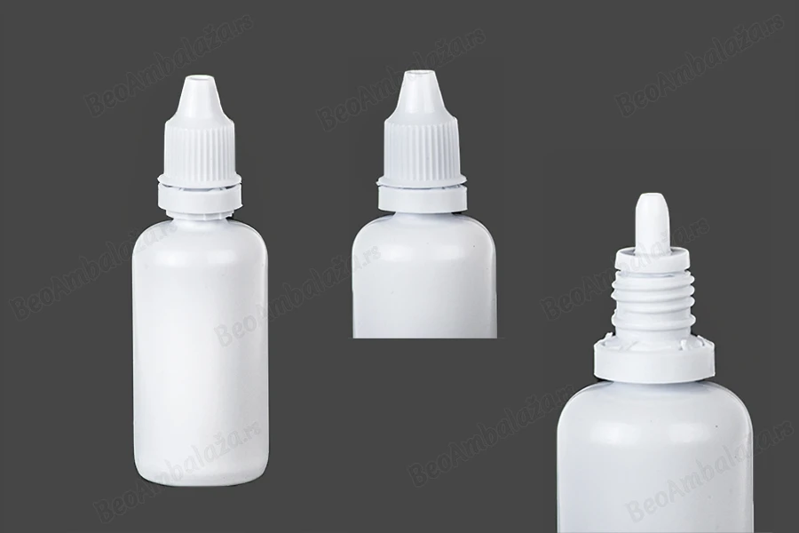 Plastična flašica 50mL, sa zatvaračem i kapalicom - 100 kom-dimenzije_slike