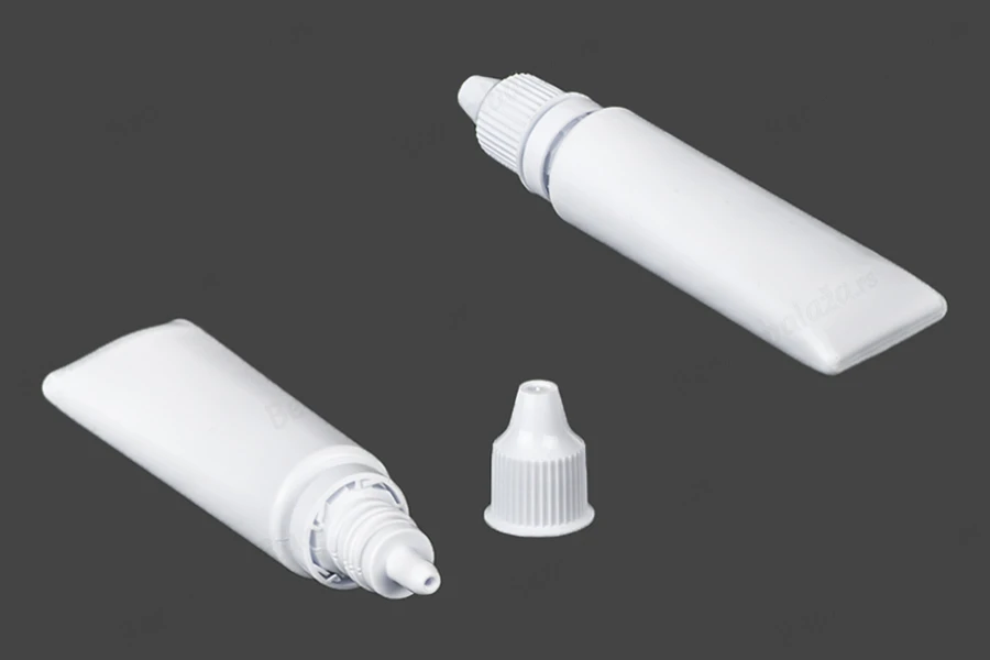 Plastična bela tubica sa zatvaračem 25mL - 12 kom-slika_proizvoda