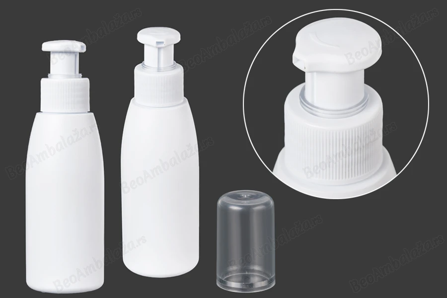 Plastična bela flaša 100mL PP 24-