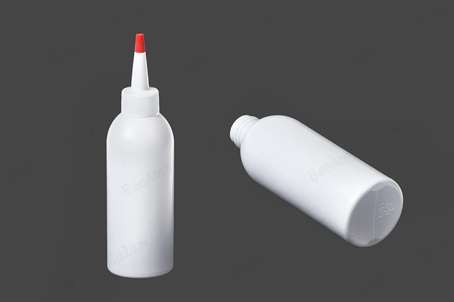 Plastična flašica 150mL sa uzanim vrhom i navojnim zatvaračem - 12 kom-grupa_slika