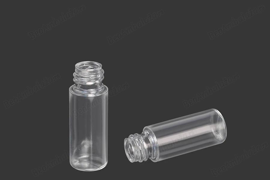 Plastična providna flašica 15mL sa grlom PP18, bez zatvarača - 12 kom-