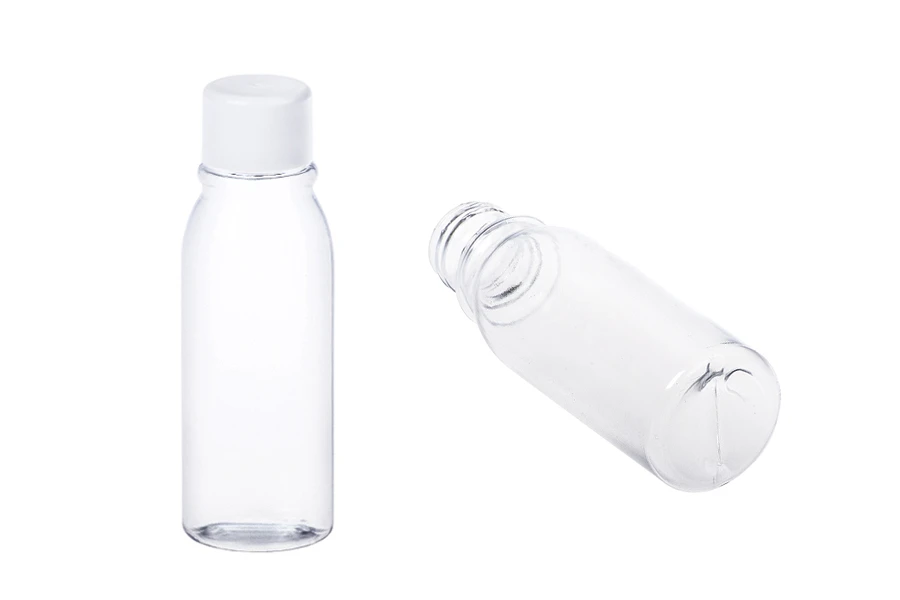 Plastična flašica 75mL sa navojnim zatvaračem i širokim grlom