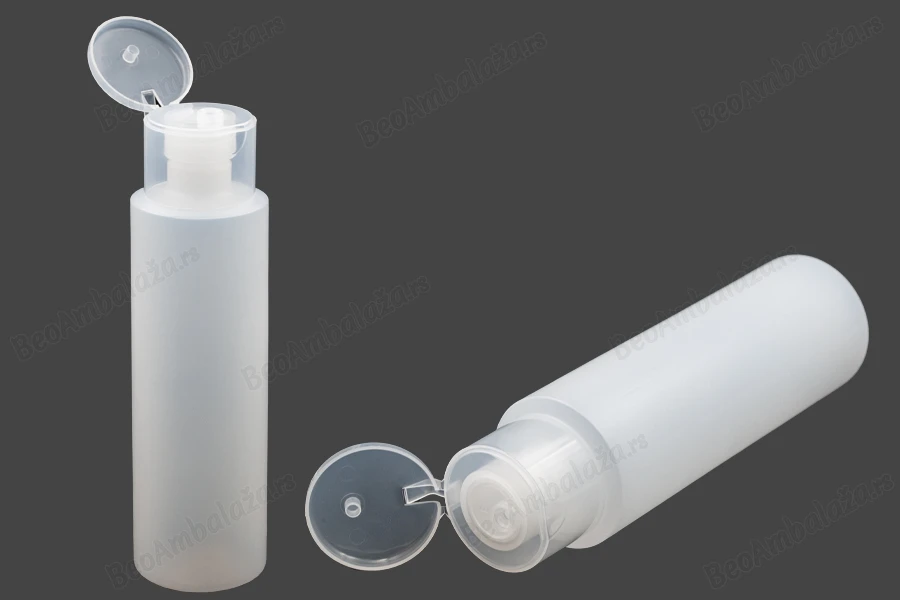 Plastična poluprovidna flašica 500mL, sa flip top zatvaračem-dimenzije_slike