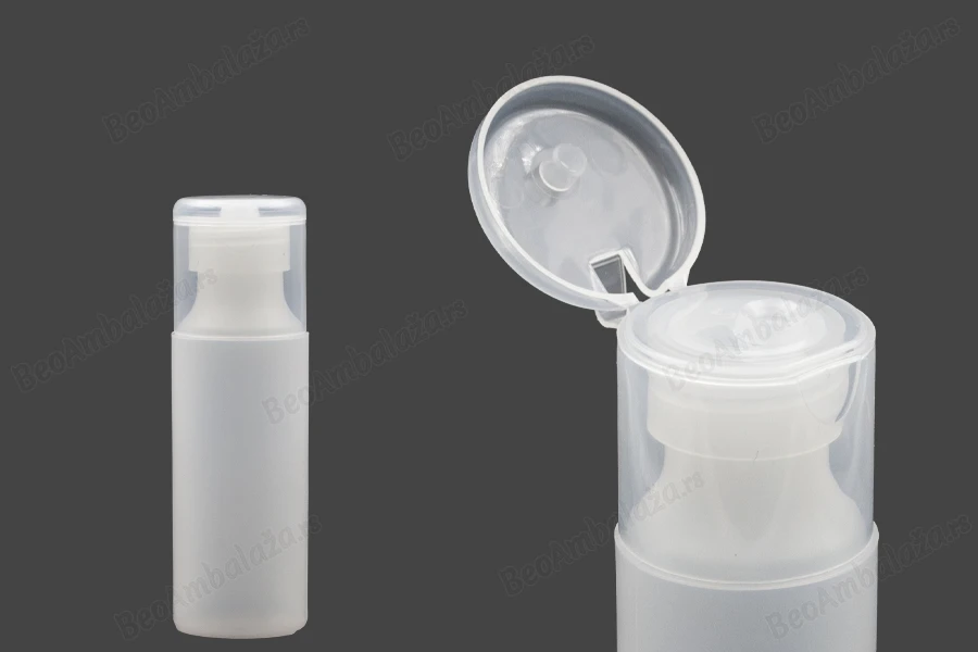 Plastična poluprovidna flašica 100mL, sa flip top zatvaračem-slika_proizvoda