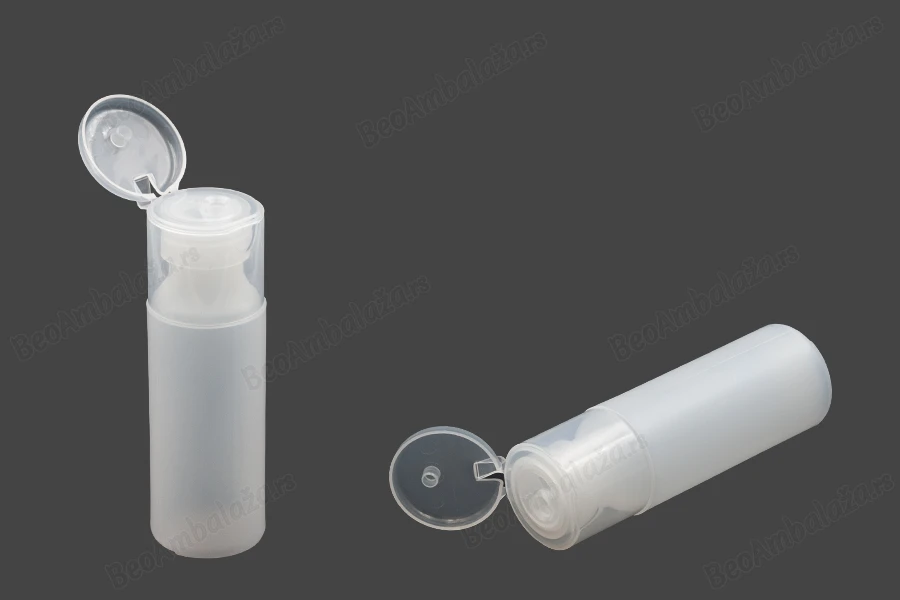 Plastična poluprovidna flašica 100mL, sa flip top zatvaračem-dimenzije_slike